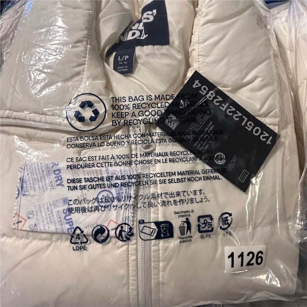 Lands’ End Women's Ivory Down‎ Puffer Vest Size L Petite Lightweight Casu… - Picture 8 of 14